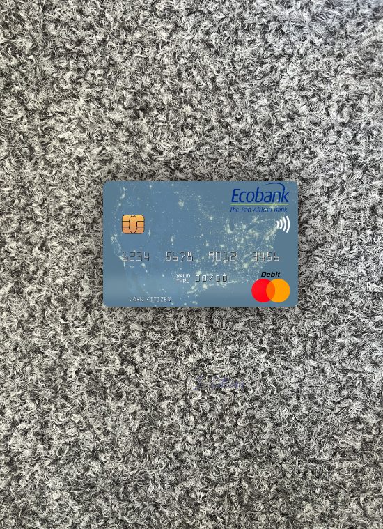 Download Niger Ecobank mastercard photolook front Photoshop template